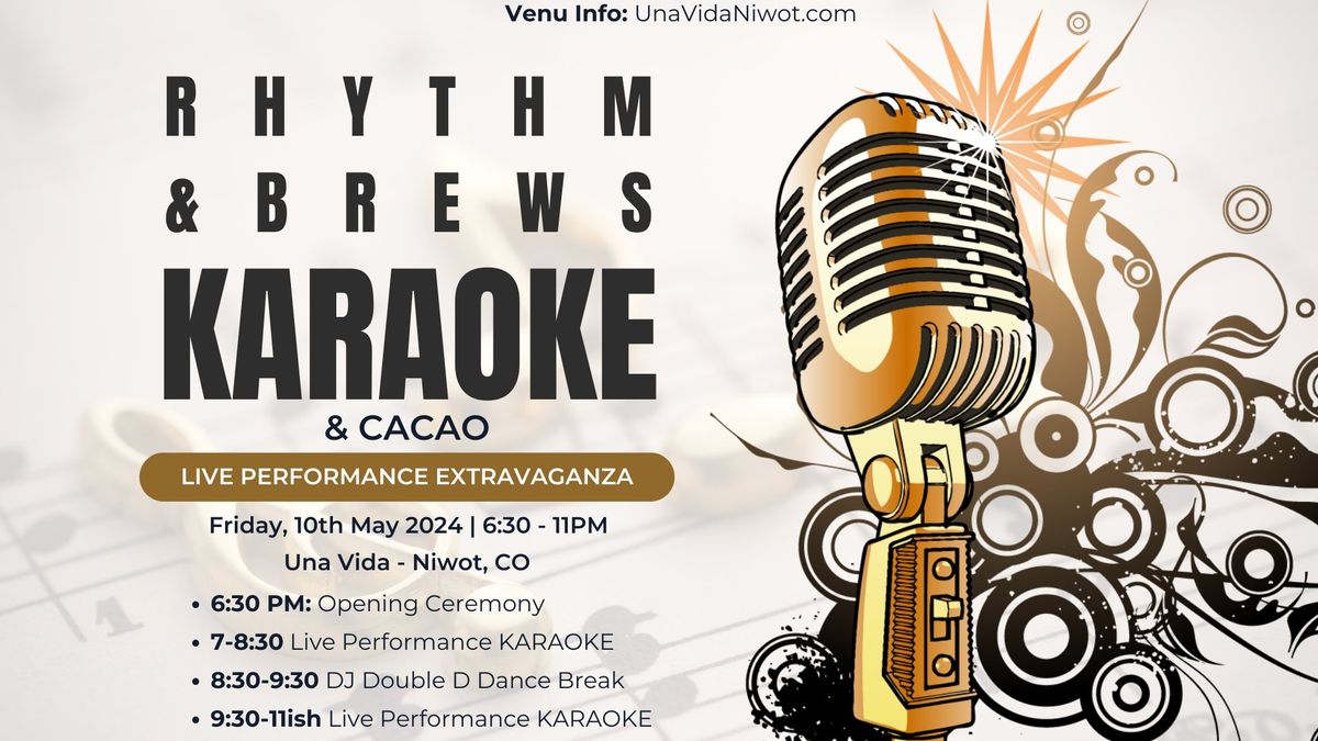 Rhythm & Brews Karaoke & Cacao Live Performance Extravaganza