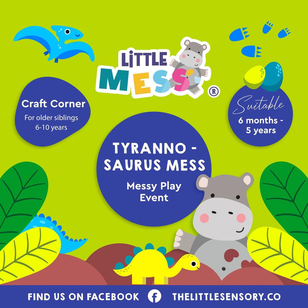 Messy Play - Swynnerton - Tyrannosaurus Mess