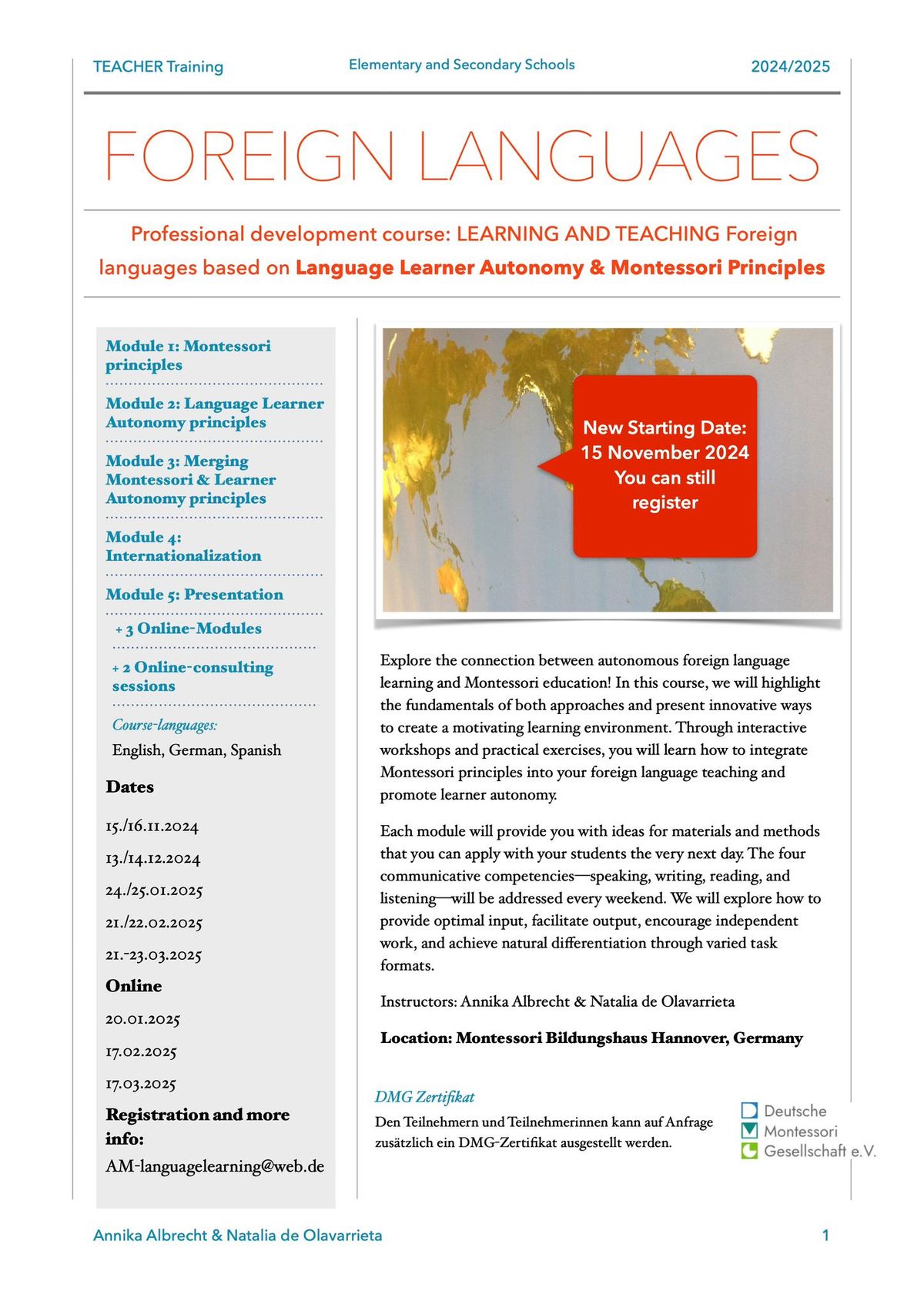 Foreign Language Teaching-Montessori and autonomy