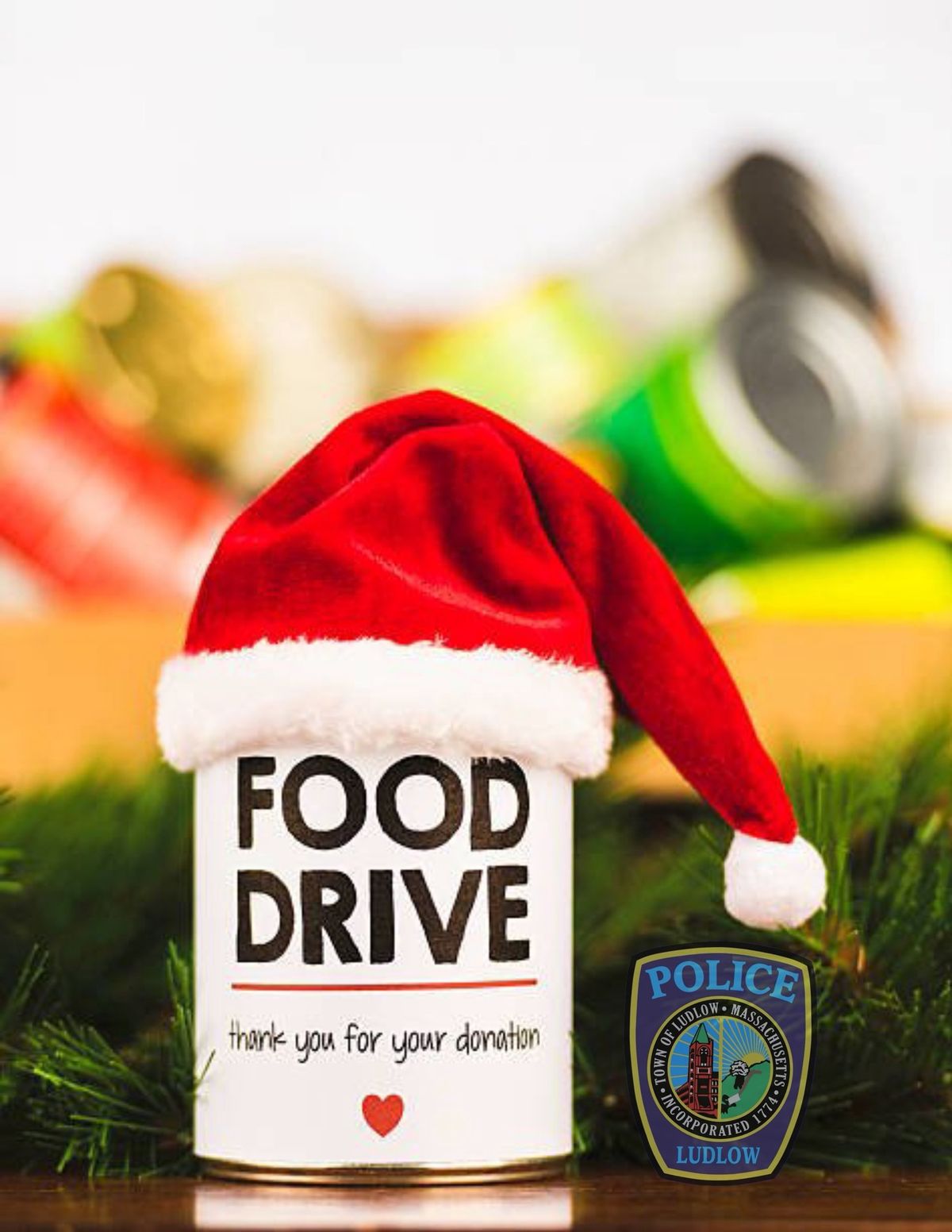 Ludlow Police Christmas Food Drive 