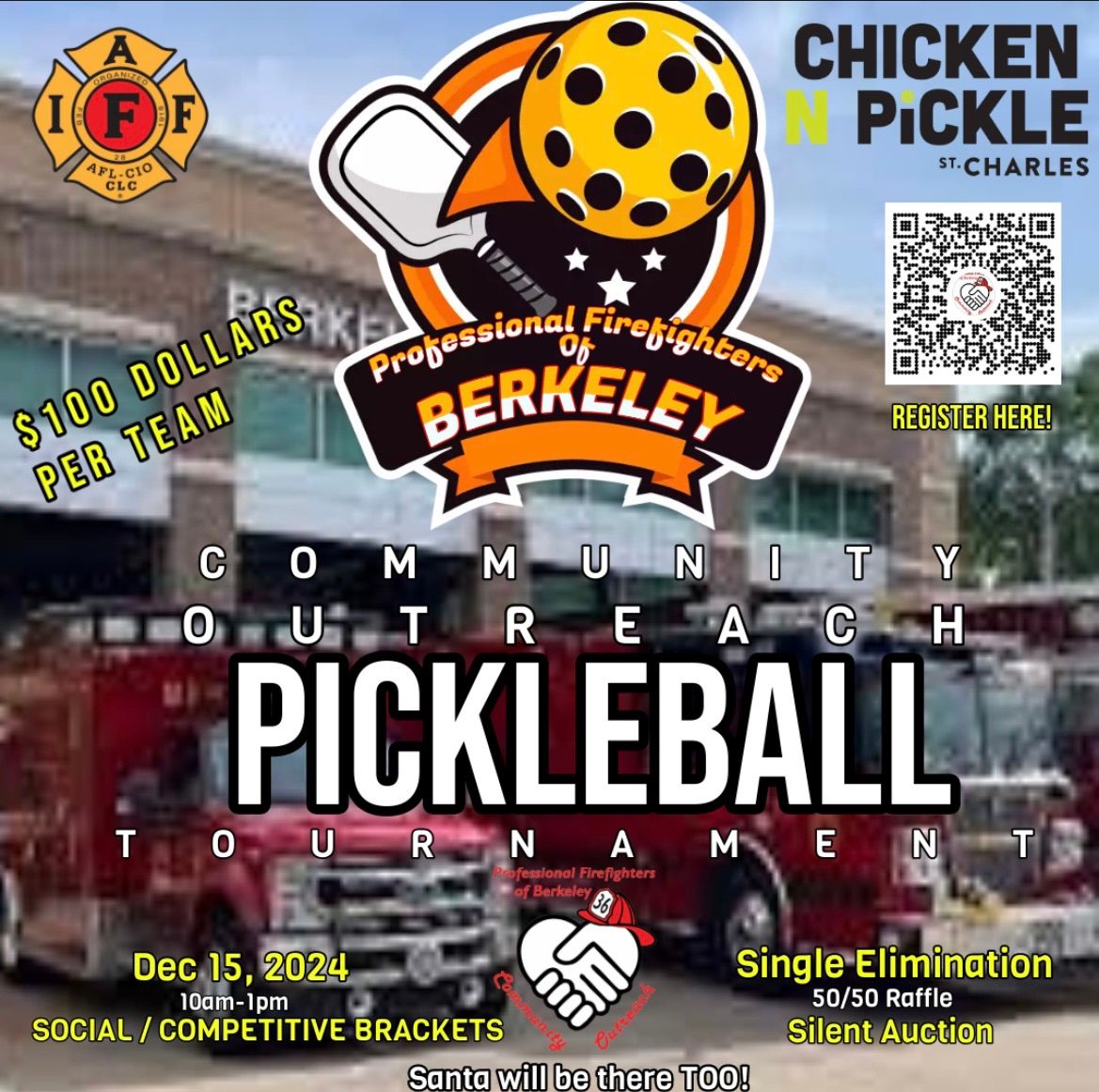 Professional Firefighters Of Berkeley Pickleball Tournament!