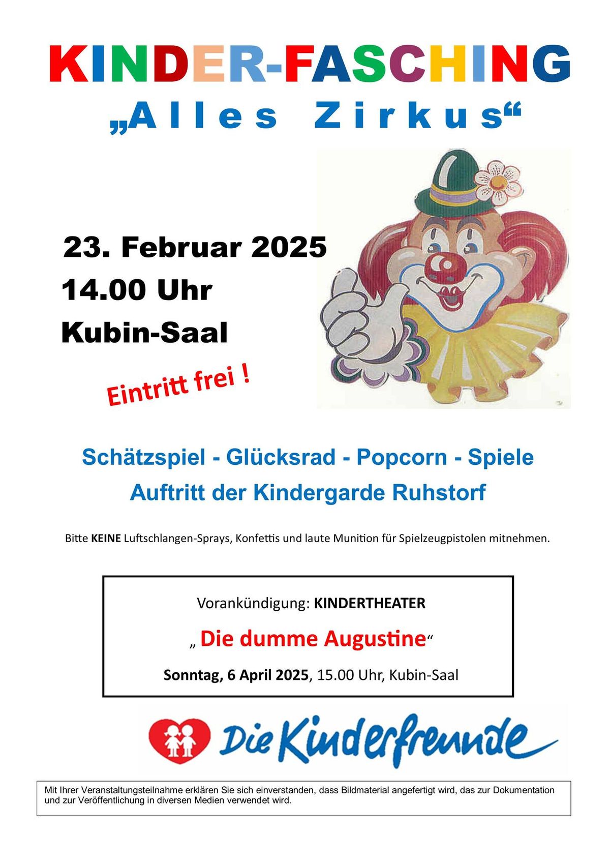 Kinderfasching der Kinderfreunde