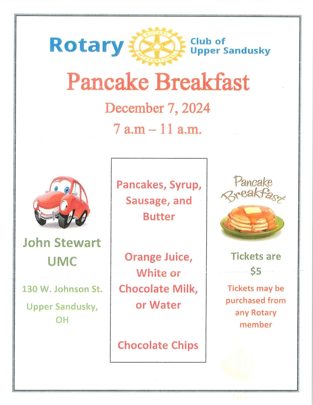 2024 Pancake Breakfast