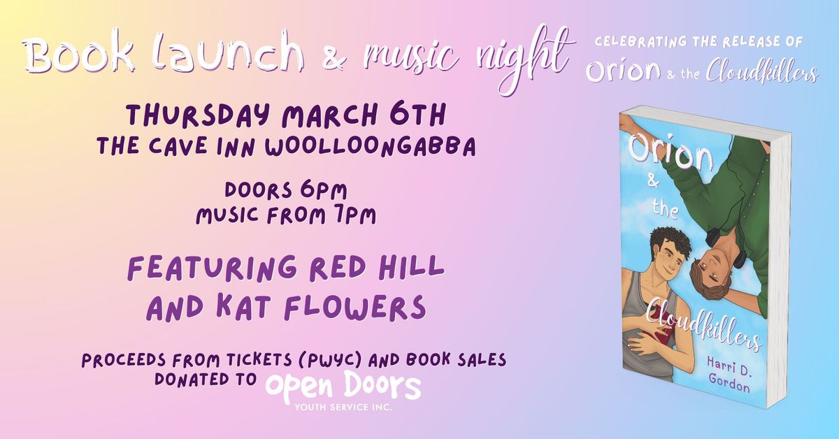 Orion & the Cloudkillers - Book Launch & Music Night