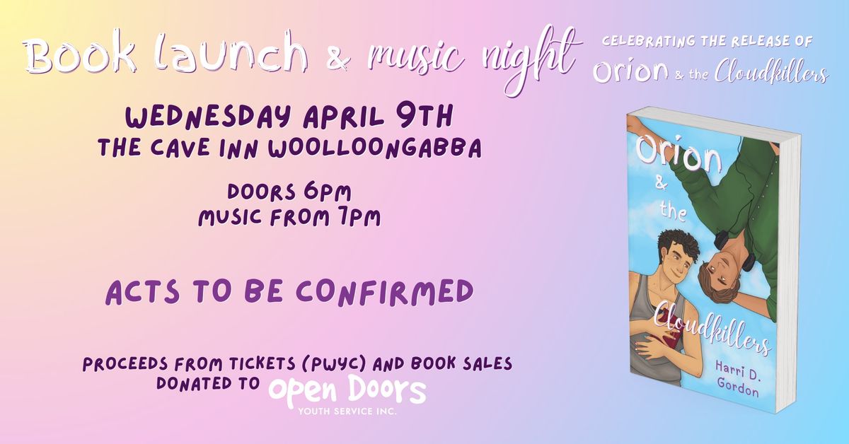 Orion & the Cloudkillers - Book Launch & Music Night