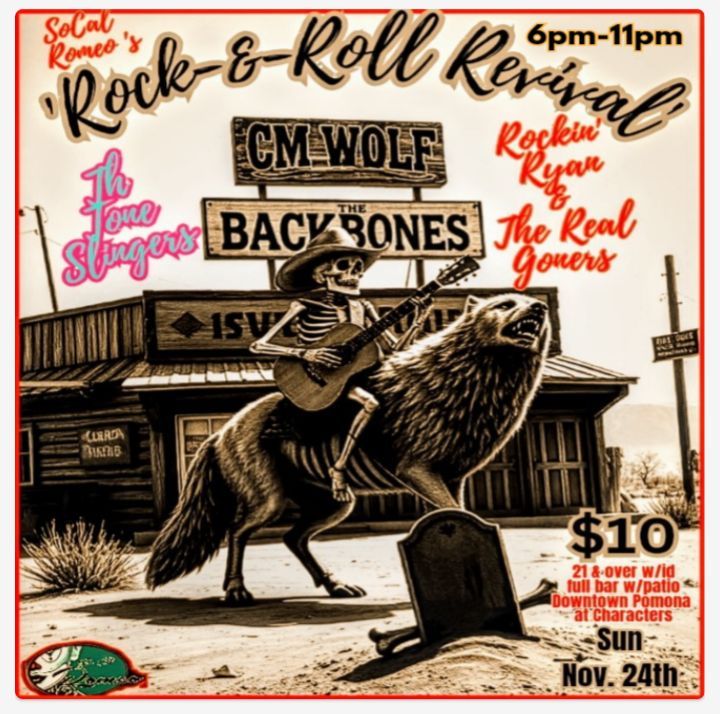 'Rock n Roll Revival' w\/CM Wolf and The Backbones+Rockin' Ryan and The Real Goners+The Tone Slingers