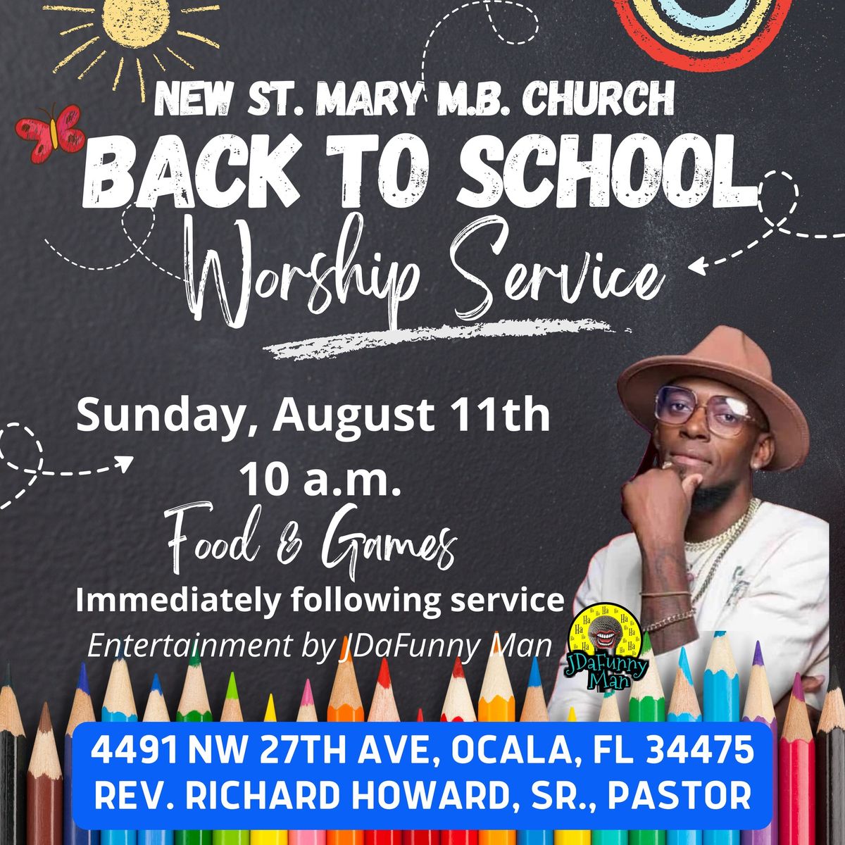 Back to School Worship Service at New St. Mary MBC