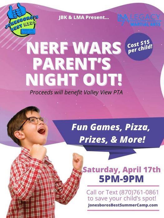 Nerf Wars Parent's Night Out