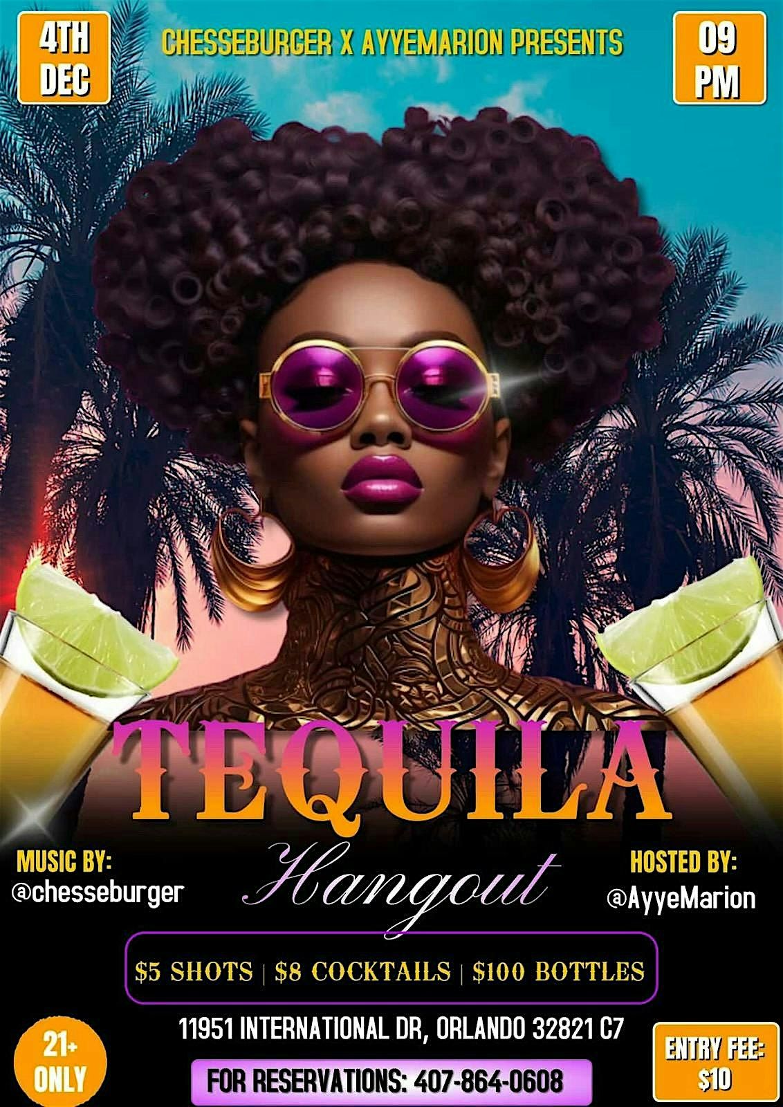 Tequila Thursdays x Dec4th @Alchemy Lounge Ladies Free til 12am