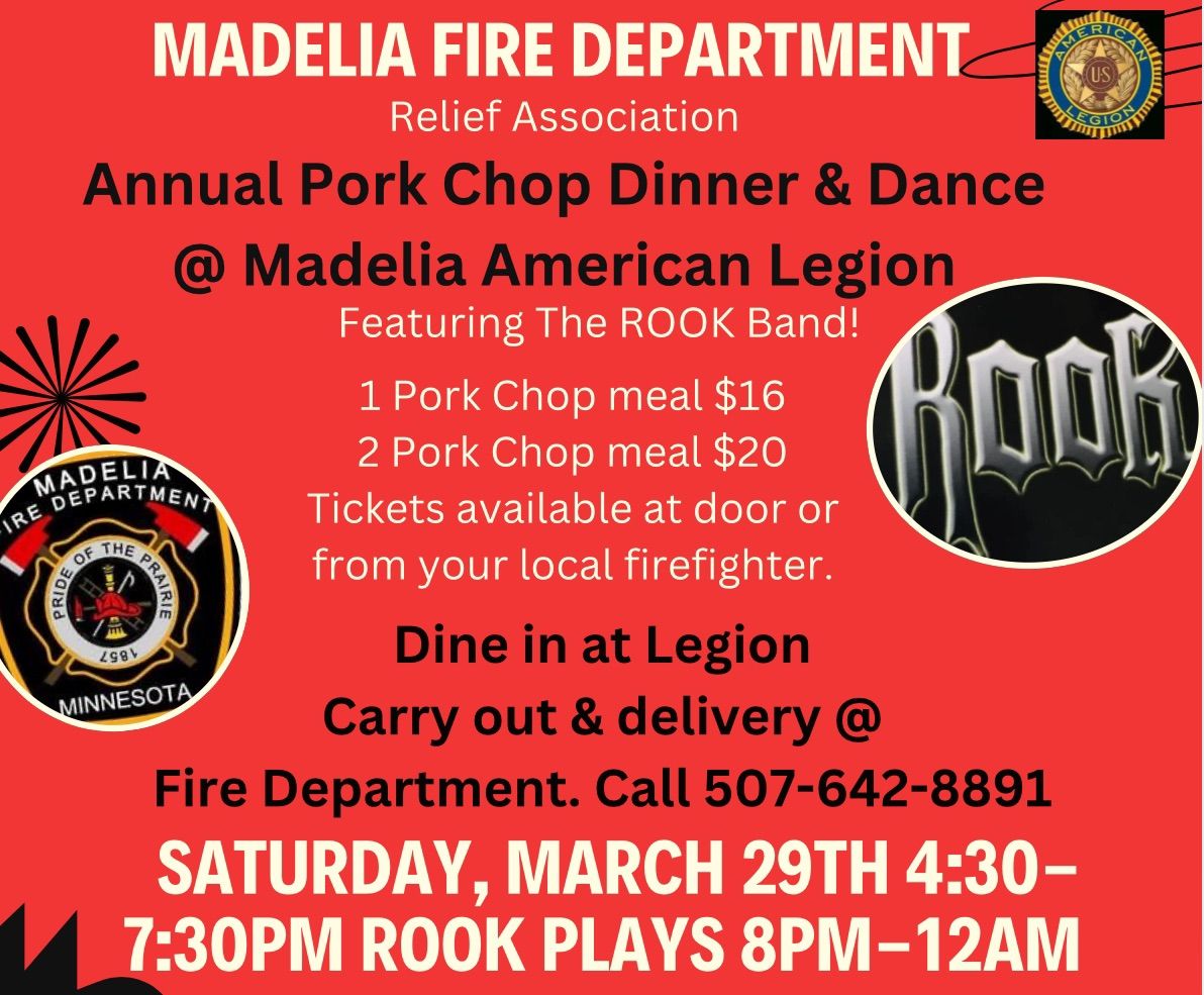 Madelia Fire Department Annual Pork Chop Dinner & Dance