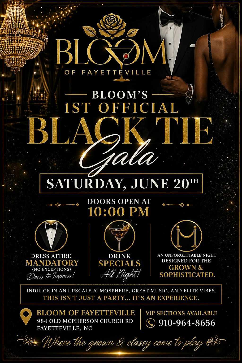 Bloom Of Fayetteville 1st Official Black Tie Gala