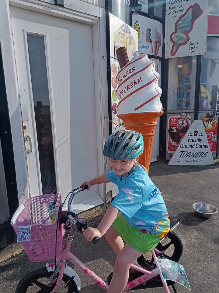 Iris' second trike ride