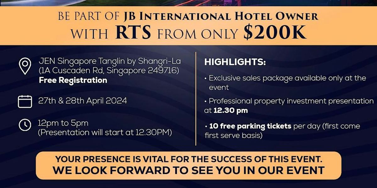 Embark on a Voyage to Wealth: JB City Center Hotel\/Property Investment