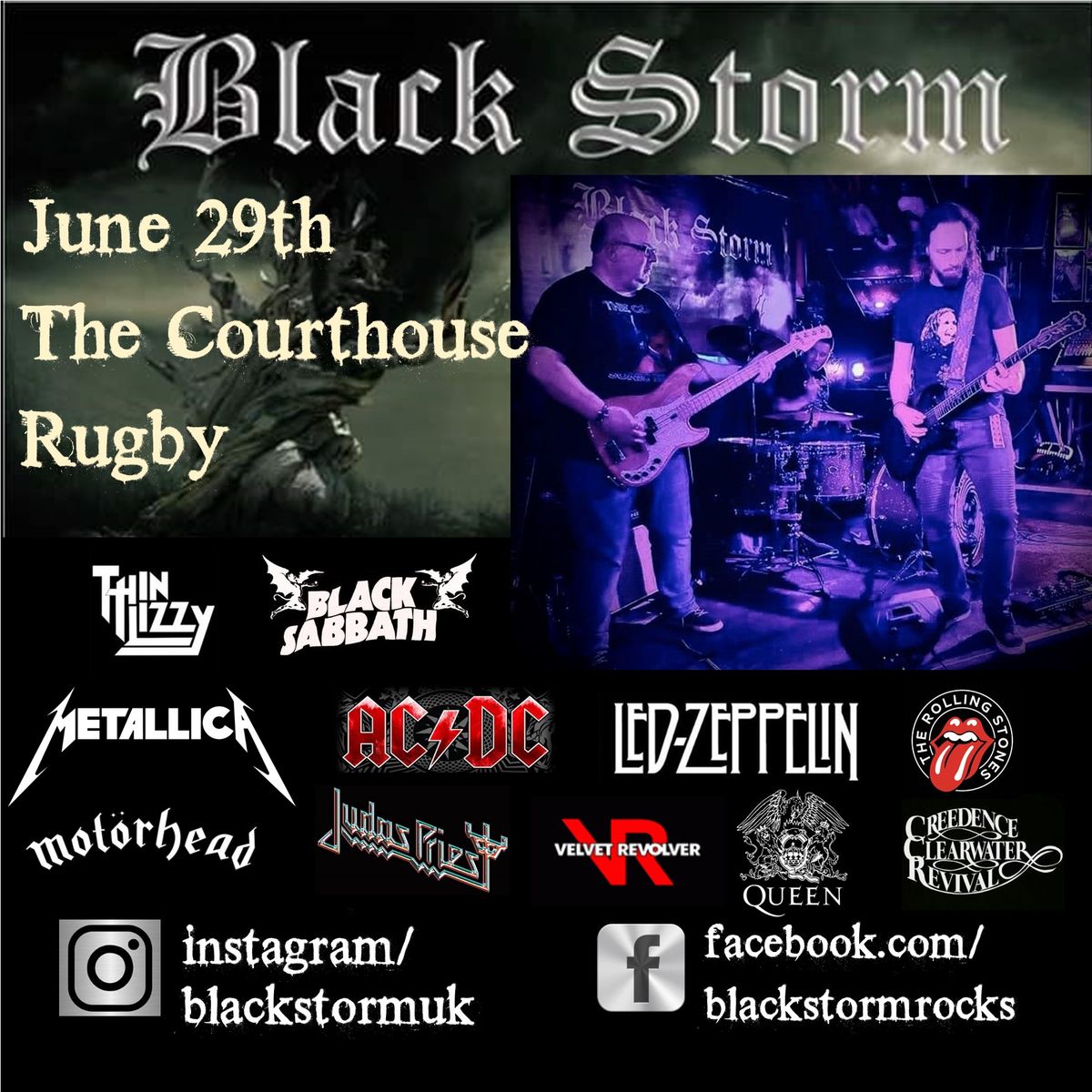 BLACK STORM, LIVE! @ The Courthouse, Rugby