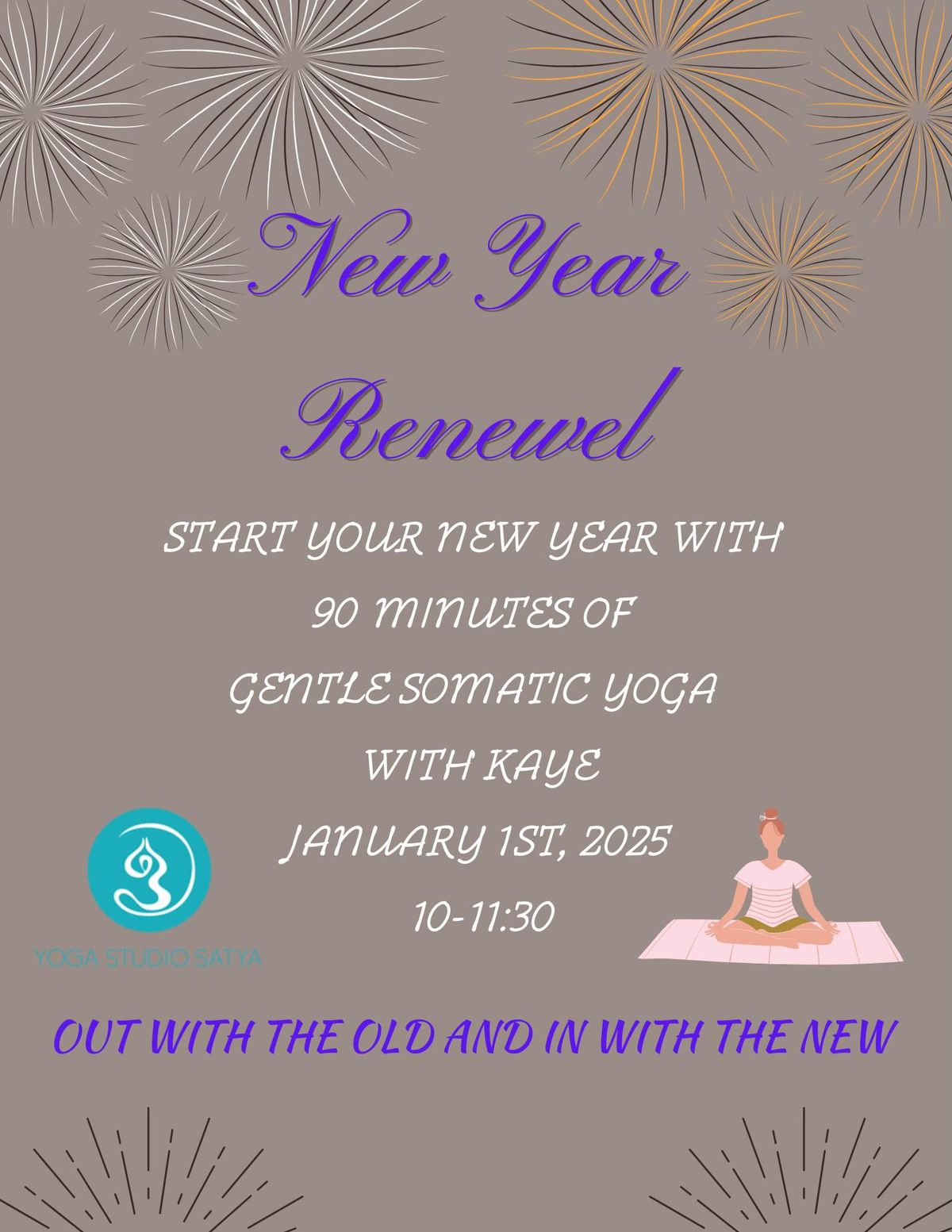 New Year Renewal : Gentle Somatic Yoga with Kaye