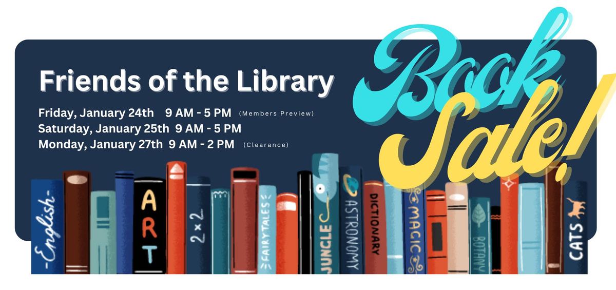 Friends of the Library January Book Sale 