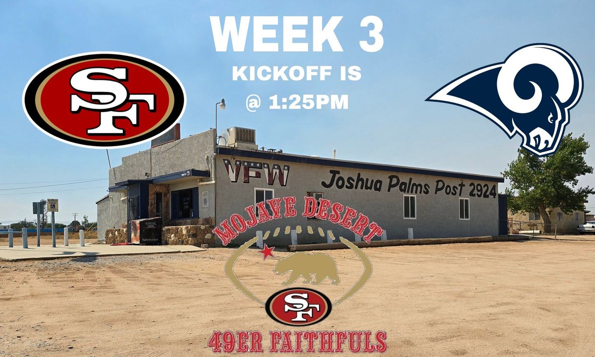 WEEK 3 AGAINST THE RAMS!!!