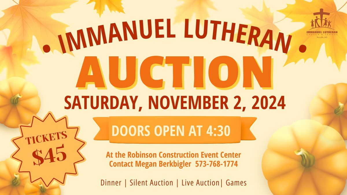 Immanuel Lutheran Auction