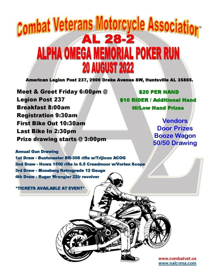 CVMA AL 28-2 Memorial Poker Run