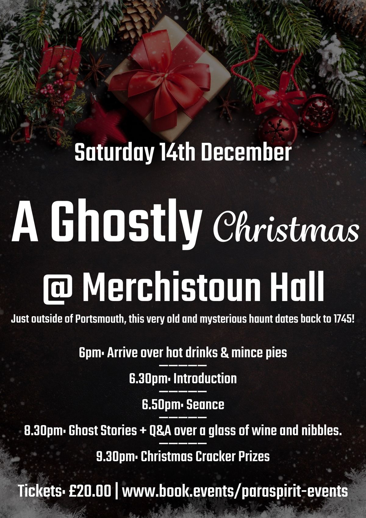 A Ghostly Christmas at Merchistoun Hall, Waterlooville 