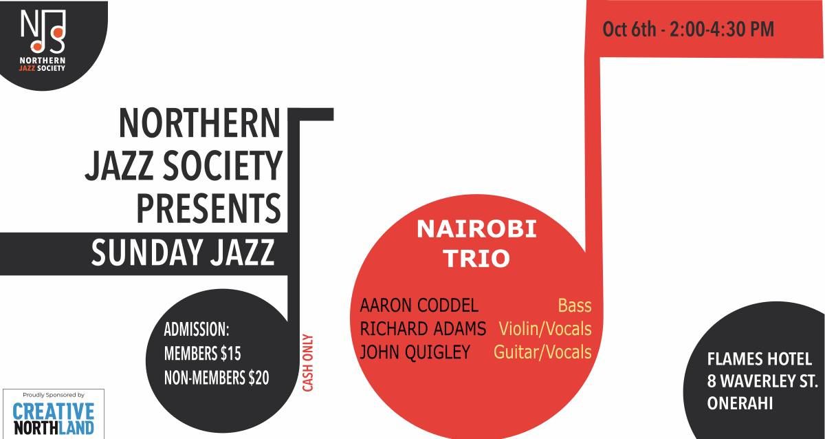 NJS Sunday Jazz presents: The Nairobi Trio!