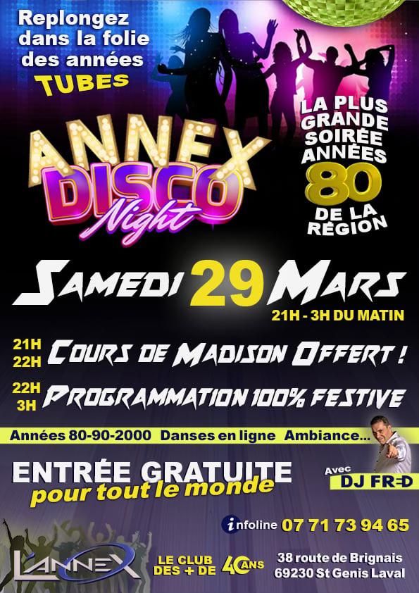 ANNEX DISCO NIGHT 21h a 3h ENTREE GRATUITE 