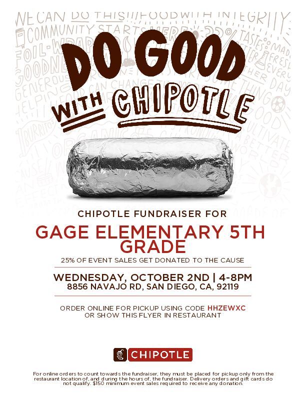 Dine Out Night to benefit 5th Graders