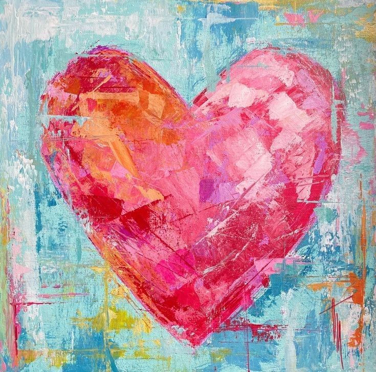 Palette Knife Hearts