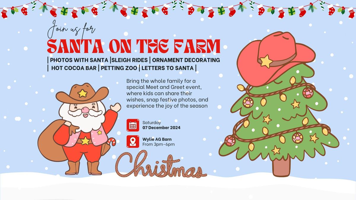 Pictures with Santa @ Santa on the Farm \ud83c\udf84