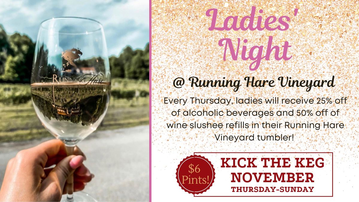 Ladies' Night at Running Hare Vineyard! 