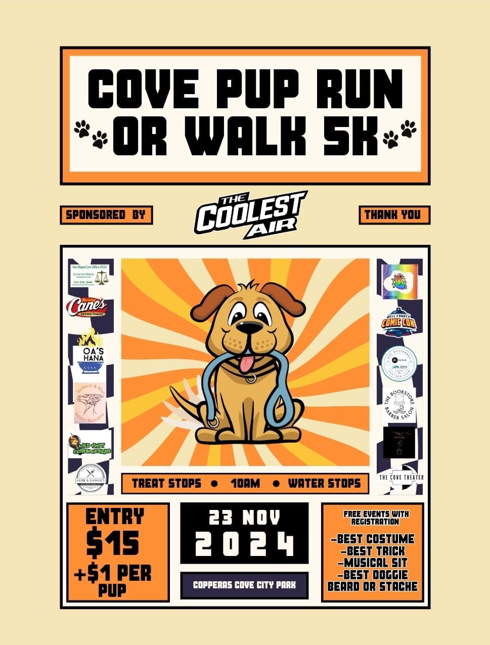 Cove Pup Run or Walk 5k