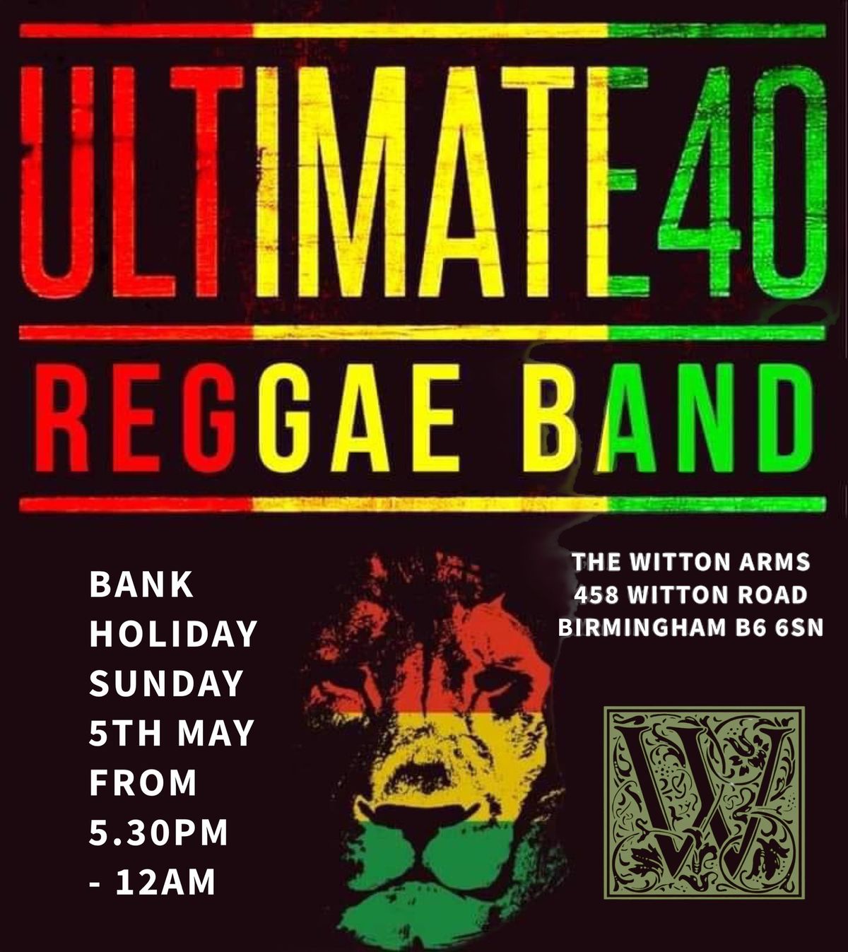 Ultimate 40 Reggae Band: Tickets On Sale Now. 