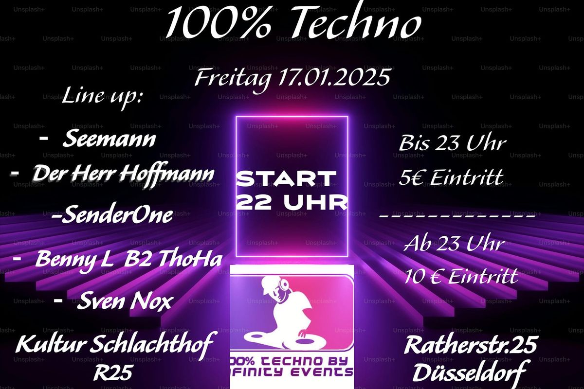 100% Techno im Alten Schlachthof 