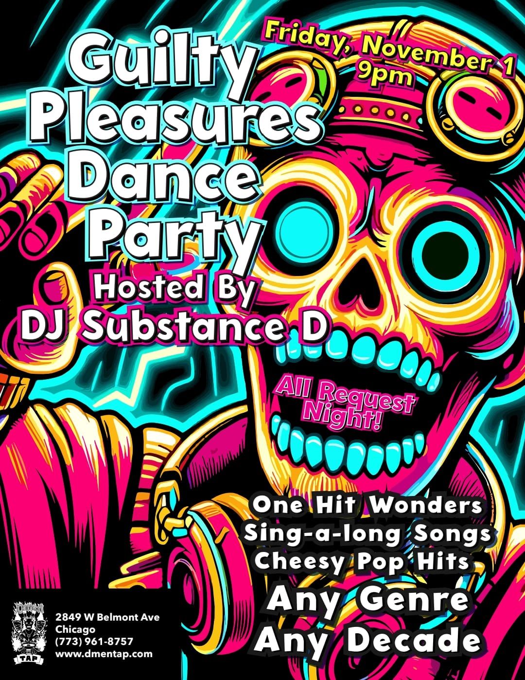 Guilty Pleasures Black Light Dance Party! 