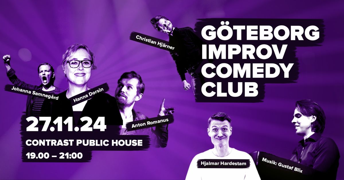 G\u00f6teborg Improv Comedy Club @ Contrast Public House 27.11.24