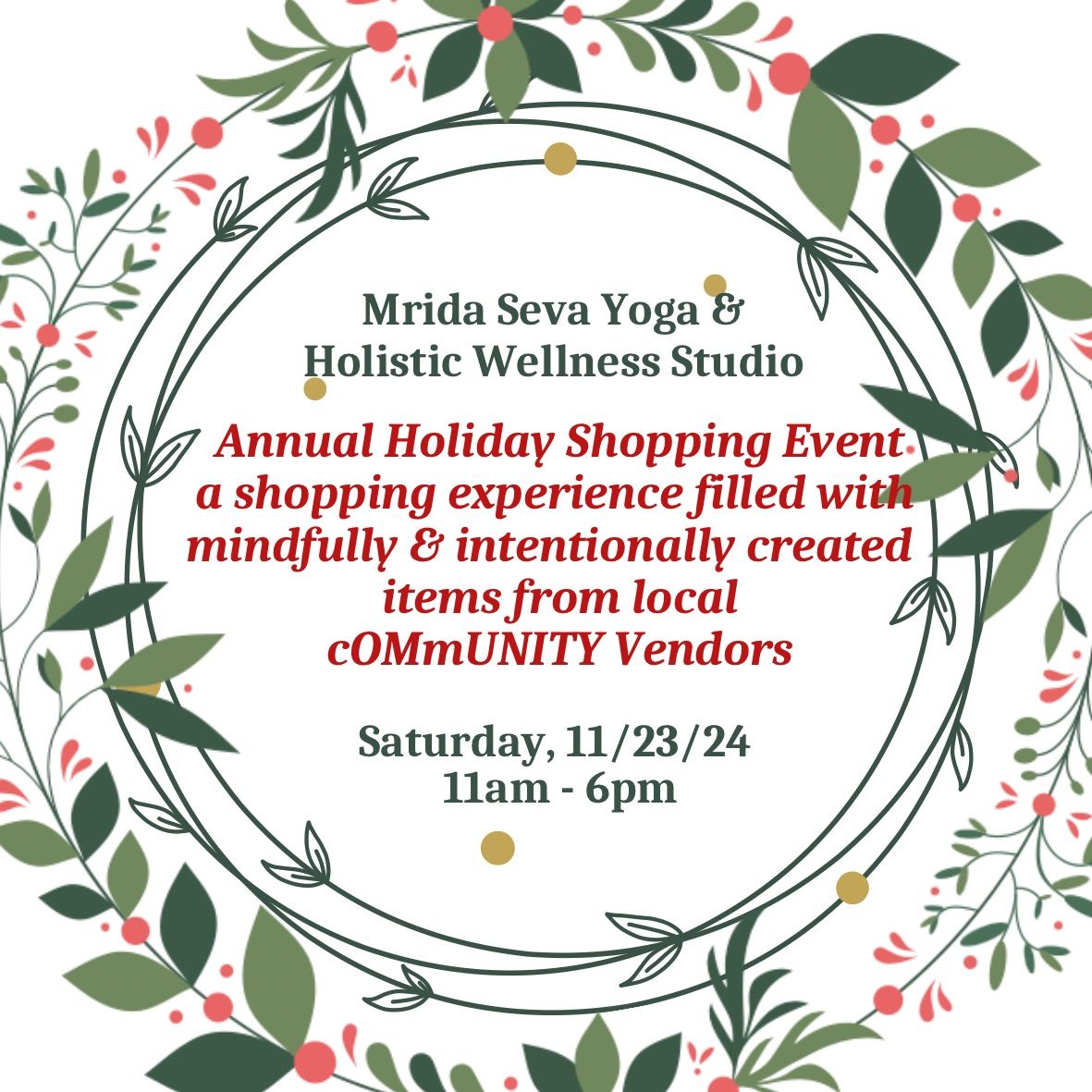 Annual Vendor Shopping Event