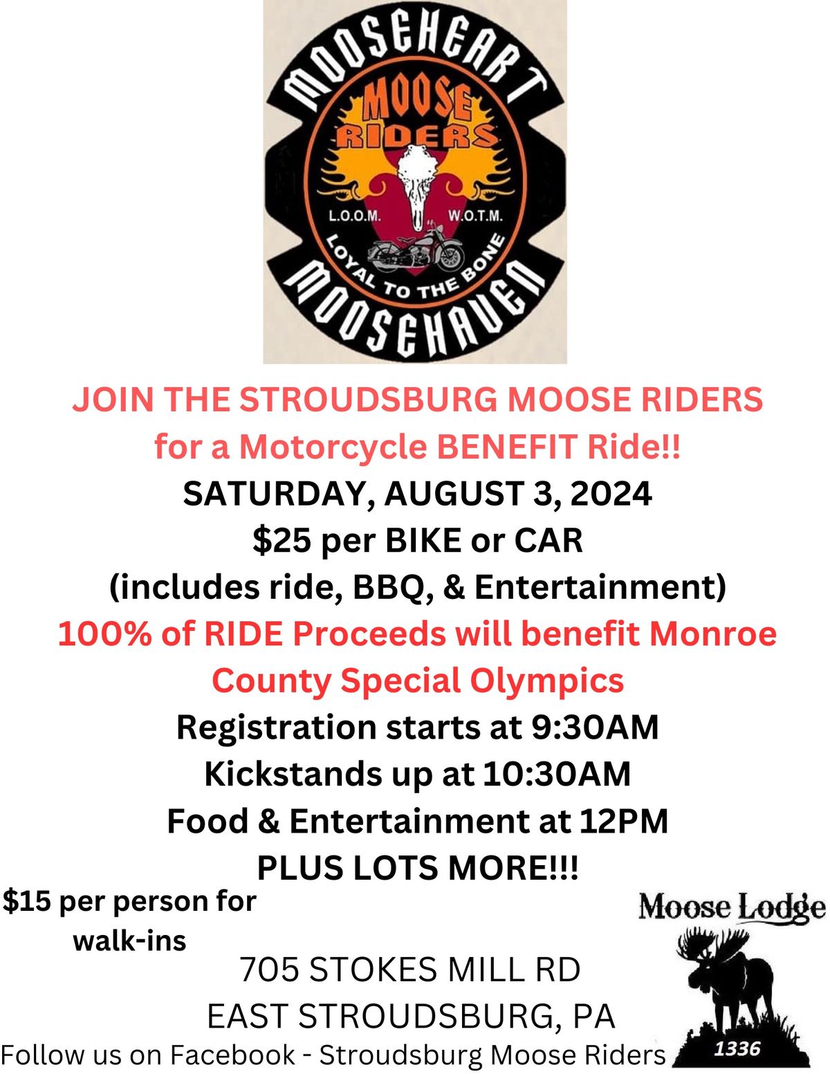 Monroe County Special Olympics Ride