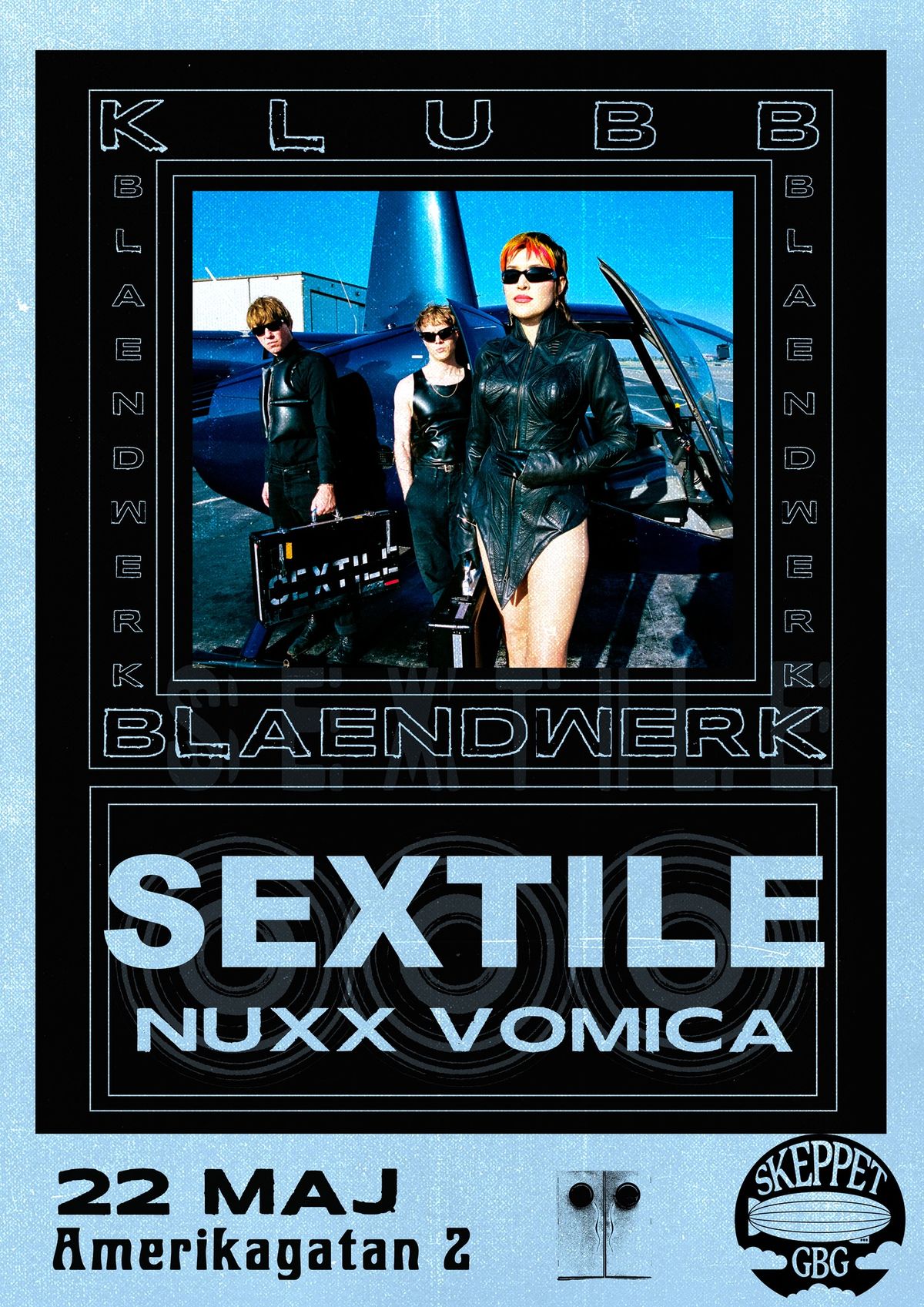 KLUBB BLAENDWERK: Sextile + Support: Nuxx Vomica + DJ Sandy