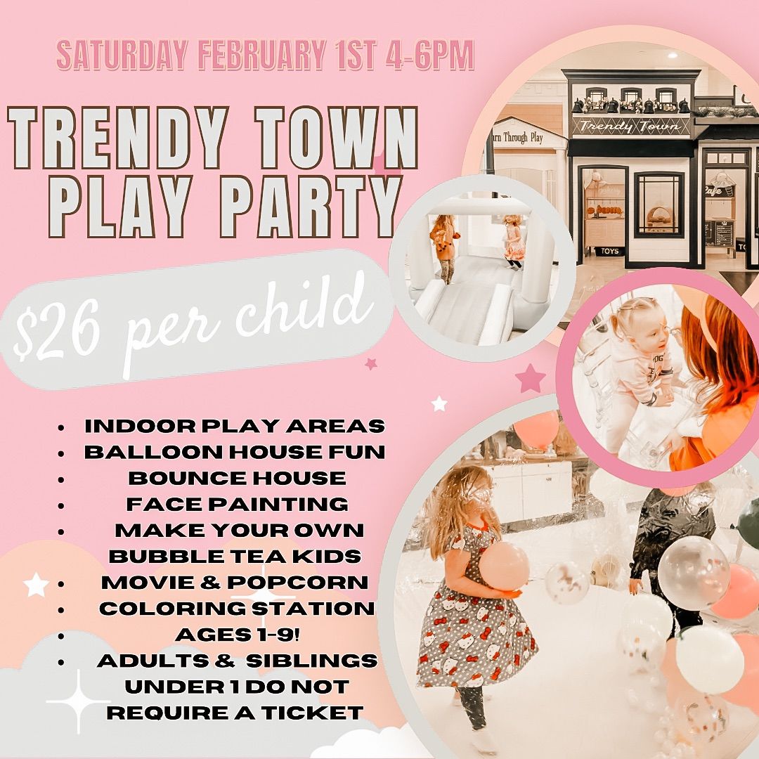 \ud83d\ude82\ud83e\uddda\u200d\u2640\ufe0fFEBRUARY\u2019S TRENDY TOWN PLAY PARTY\ud83e\udd73