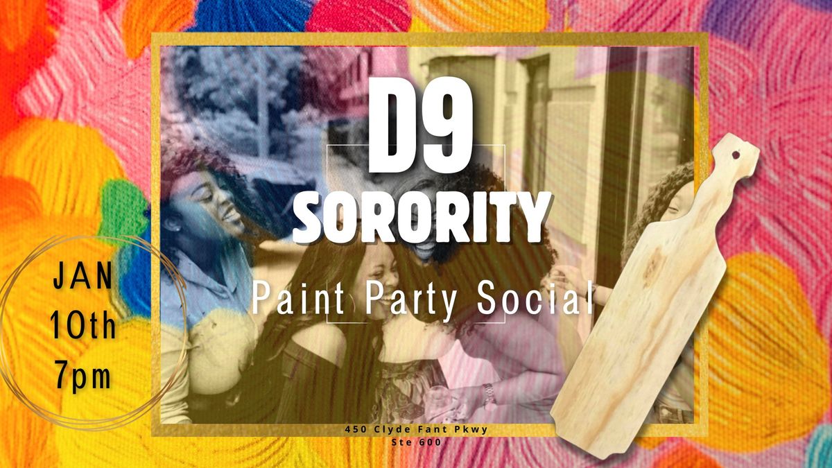 Artipsy presents: D9 Sorority Paint Party Social