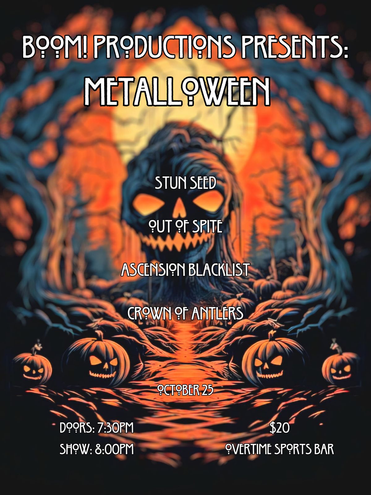 BOOM! Productions Presents: METALLOWEEN- HALLOWEEN PARTY 