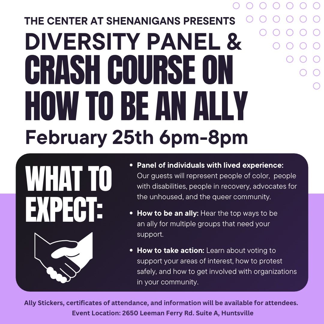 Diversity Panel & Crash Course on How to Be an Ally