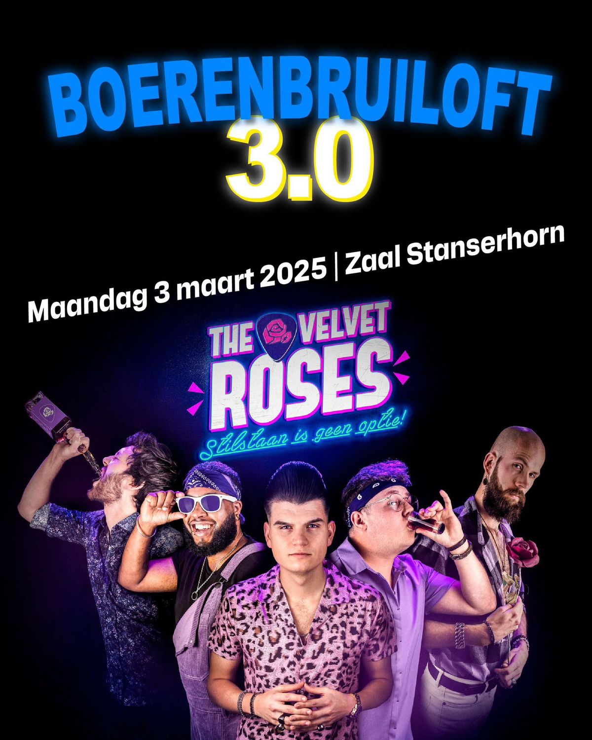 Boerenbruiloft 3.0: The Velvet Roses: Maandag 3 maart 2025