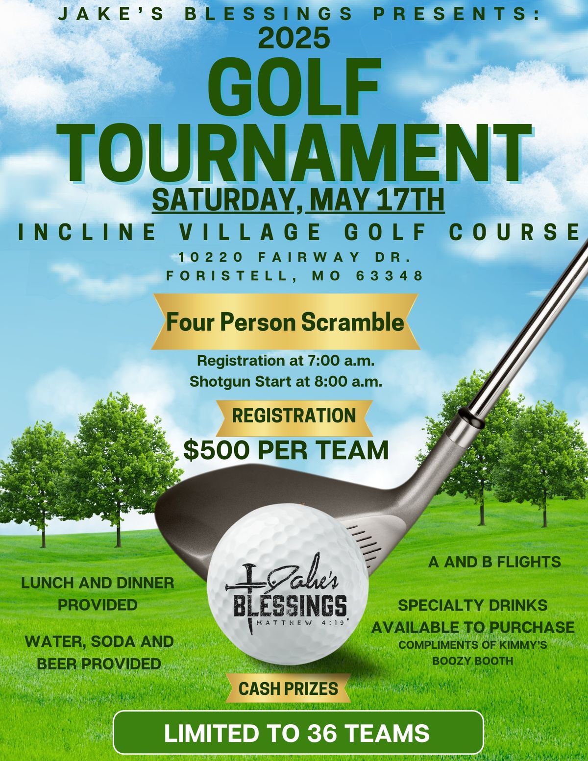 Jake's Blessings Golf Tournament