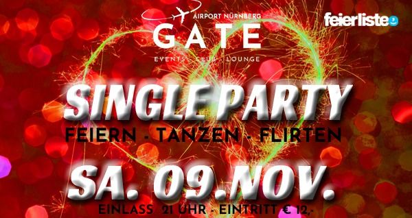 SINGLE PARTY - FEIERN - TANZEN - FLIRTEN - SA. 9. NOVEMBER