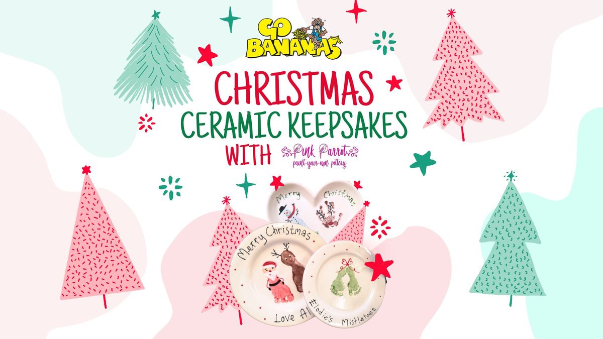 Christmas Ceramic Keepsakes with Pink Parrot Pottery