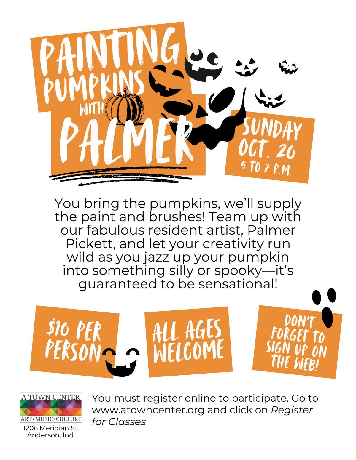 Painting Pumpkins with Palmer | Sun. Oct. 20