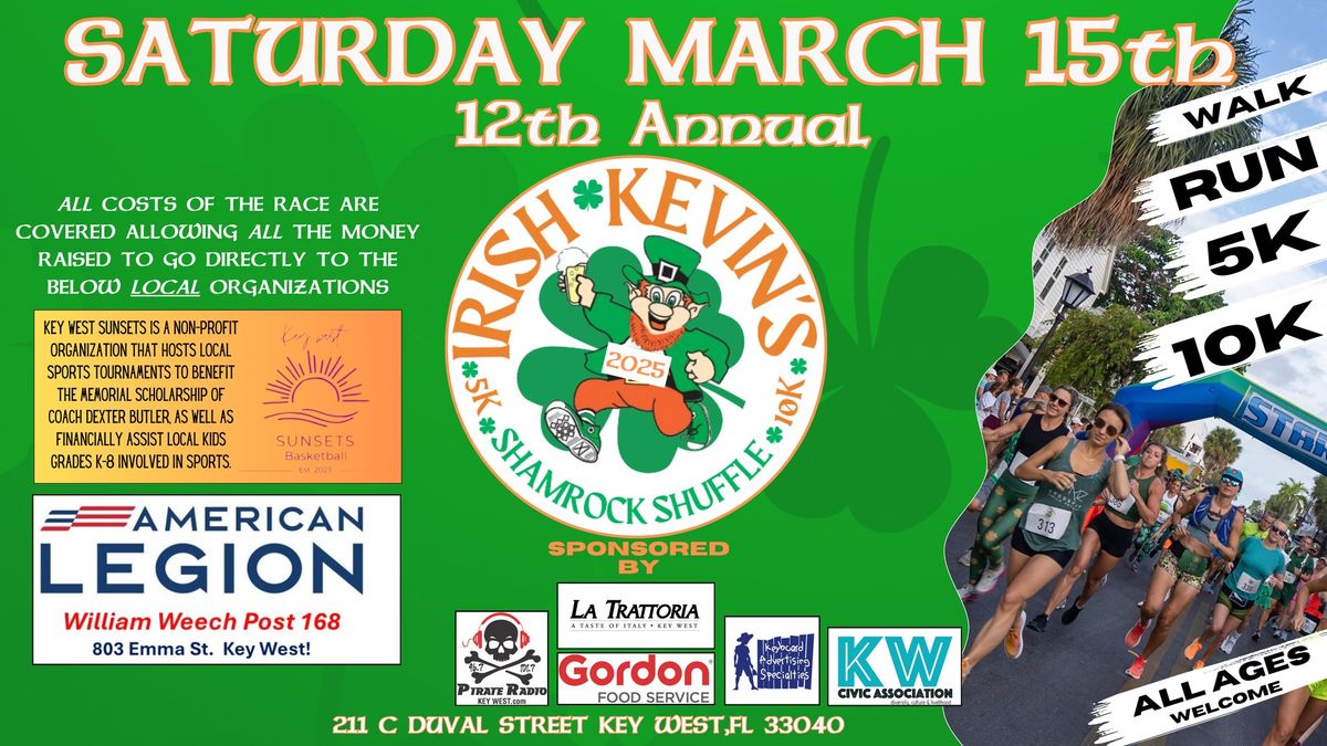 12th Annual Irish Kevin's Shamrock Shuffle