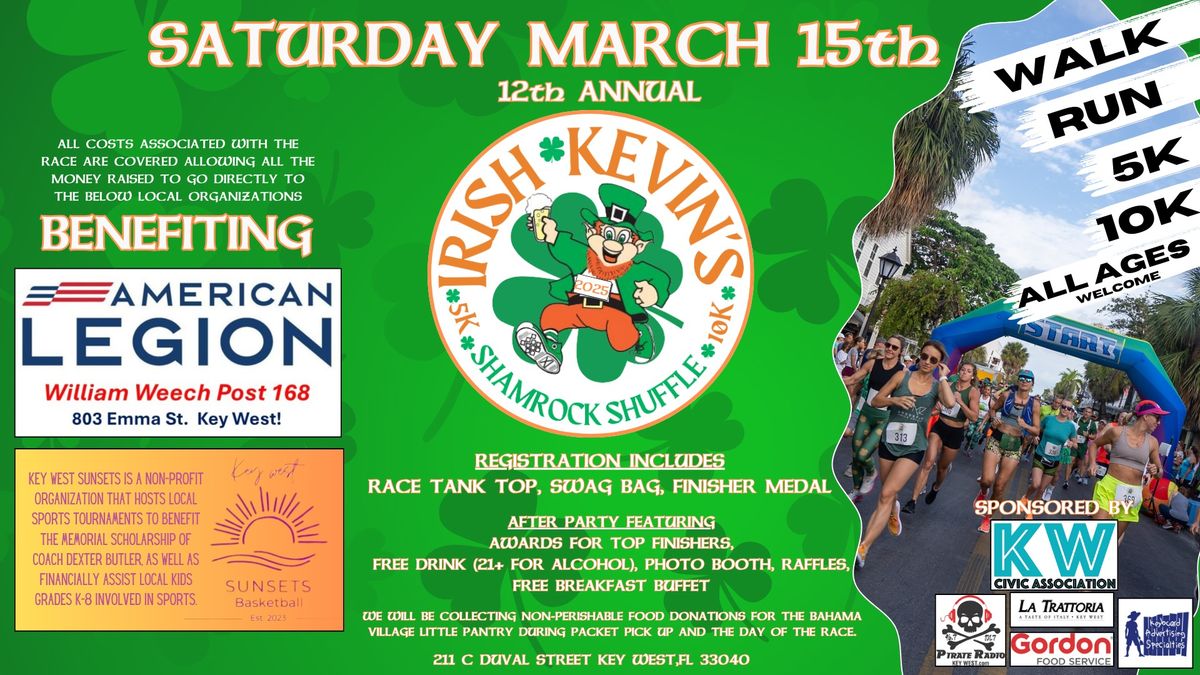 12th Annual Irish Kevin's Shamrock Shuffle