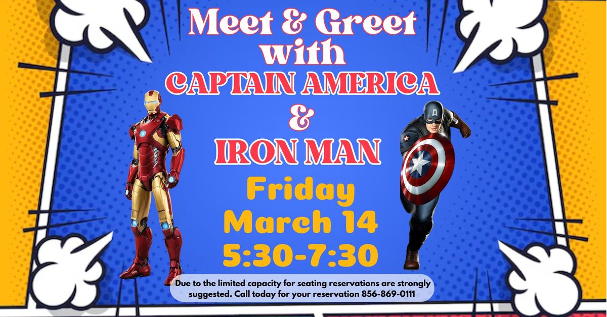 Meet & Greet with Captain America & Iron Man at The Pop Shop!